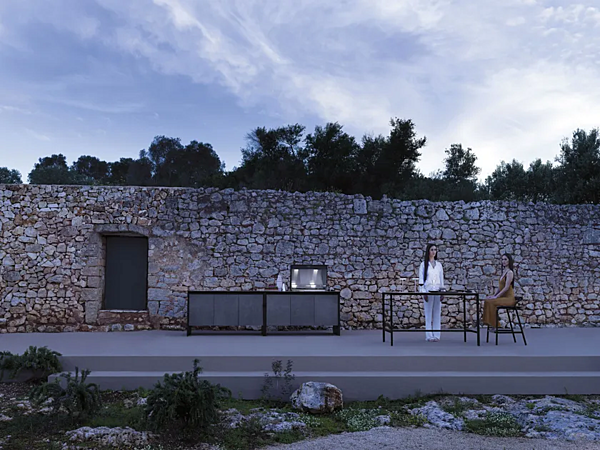 Tavolo rettangolare in alluminio per cucina all'aperto VARASCHIN fabbrica VARASCHIN dall'Italia. Foto №5