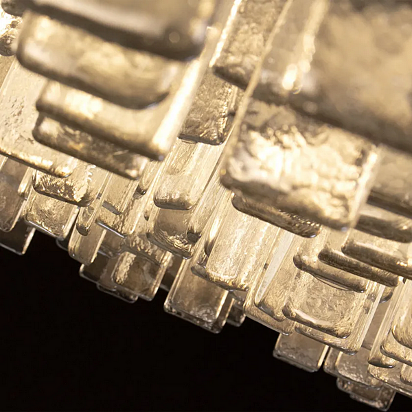 Lampada da soffitto in vetro LED Cosmopolitan 1 MULTIFORME PL7505-130x30-C fabbrica MULTIFORME dall'Italia. Foto №4