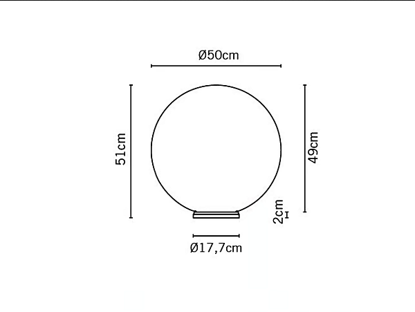 Lampada da tavolo in vetro soffiato Fabbian collezione Lumi Sfera fabbrica Fabbian dall'Italia. Foto №13
