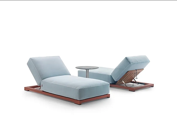 Lettino prendisole reclinabile in tessuto FLEXFORM Milos fabbrica FLEXFORM dall'Italia. Foto №6