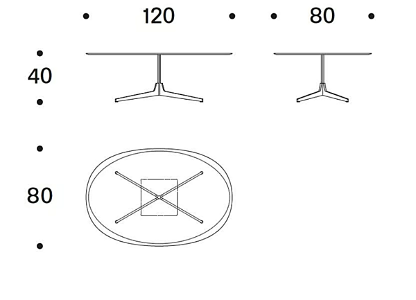 Tavolino da caffè ovale in marmo Saba HEXA fabbrica SABA dall'Italia. Foto №6