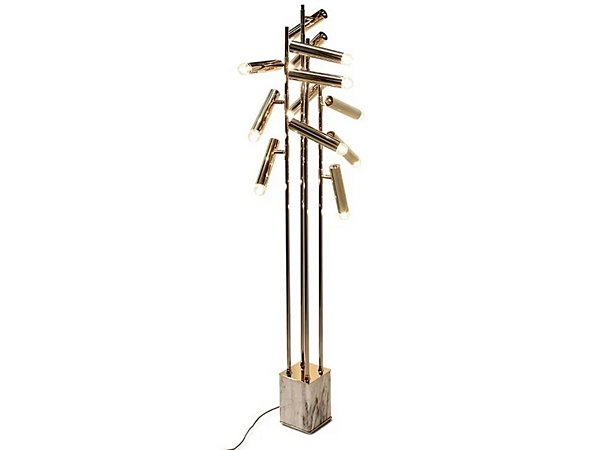 Lampada da terra in ottone Cypres BRABBU fabbrica BRABBU dall'Italia. Foto №1