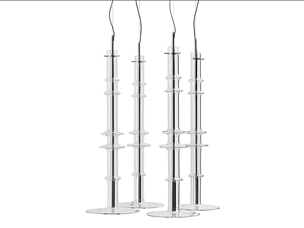 Lampada a sospensione in cristallo artigianale Narghile Gallotti&Radice fabbrica Gallotti & Radice dall'Italia. Foto №1