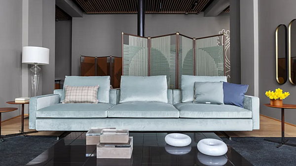 Divano a tre posti in tessuto con rivestimento removibile POLTRONA FRAU In The Mood fabbrica POLTRONA FRAU dall'Italia. Foto №7