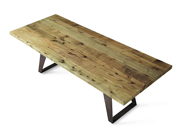 Tavolo rettangolare in legno di frassino DALE Misura B 187 fabbrica DALE dall'Italia. Foto №2