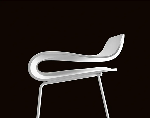 Sgabello in materiale sintetico con base a slitta Kristalia BCN fabbrica Kristalia dall'Italia. Foto №12