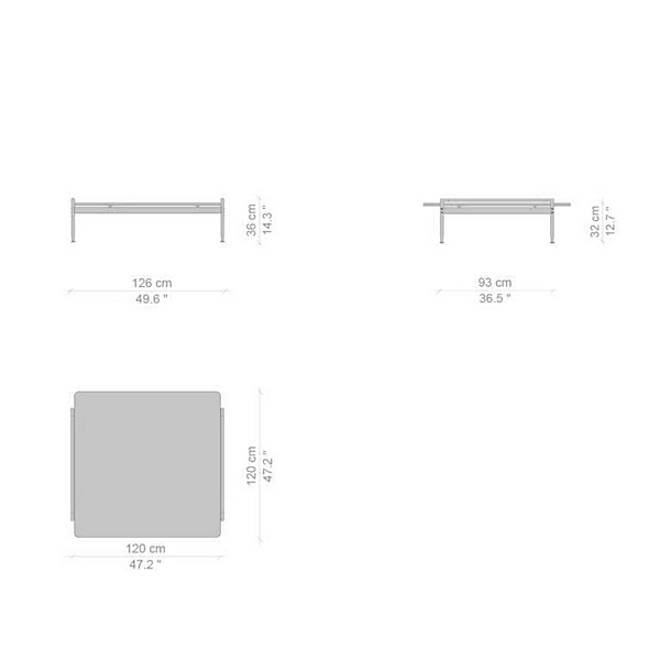 Tavolino da caffè rettangolare in vetro CASSINA Esosoft fabbrica CASSINA dall'Italia. Foto №20