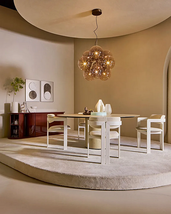 Lampada a sospensione in cristallo LED Bolle Cielo Gallotti&Radice fabbrica Gallotti & Radice dall'Italia. Foto №5