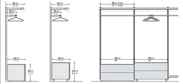 Armadio walk-in in metallo modulare Dot Kristalia fabbrica Kristalia dall'Italia. Foto №7