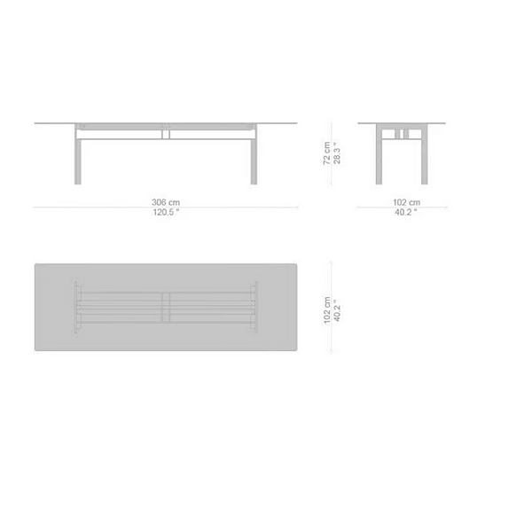 Tavolo rettangolare in legno Doge CASSINA fabbrica CASSINA dall'Italia. Foto №16