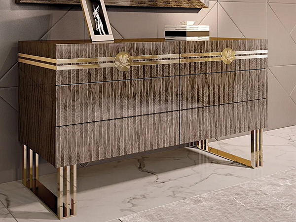 Комод из лакированного дерева Infinity Bizzotto Italia fabbrica Bizzotto Italia dall'Italia. Foto №3