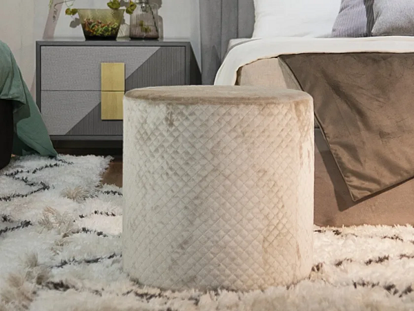 Pouf rotondo in tessuto imbottito CASA +39 NS0003, NS0004, NS009 fabbrica CASA +39 dall'Italia. Foto №1