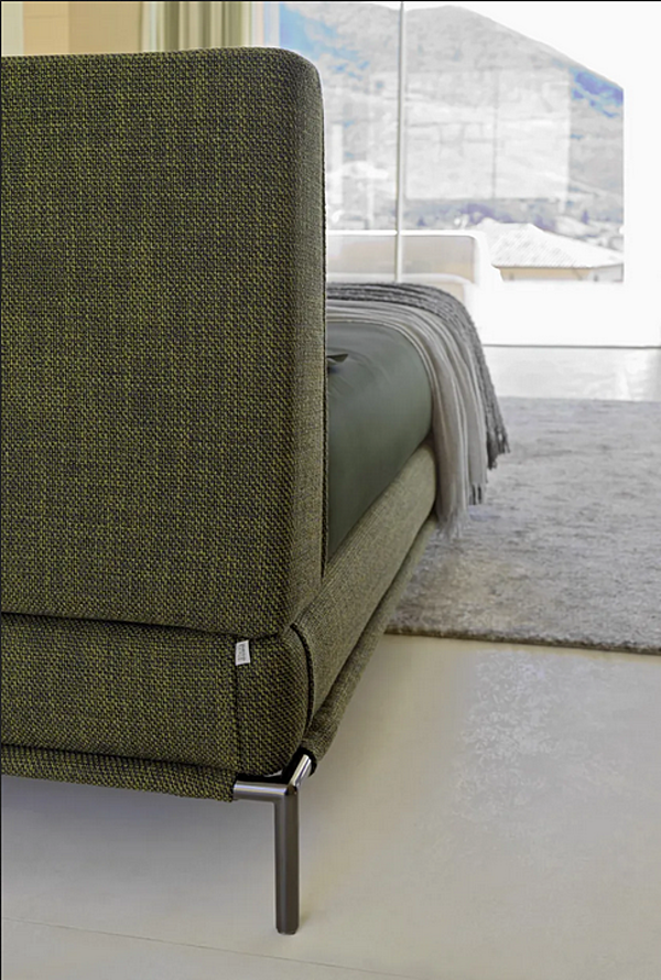 Letto matrimoniale in tessuto con copertura removibile Flou Icon fabbrica Flou dall'Italia. Foto №9