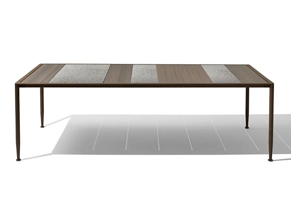 Tavolo da giardino rettangolare in legno GIORGETTI Gea fabbrica GIORGETTI dall'Italia. Foto №1