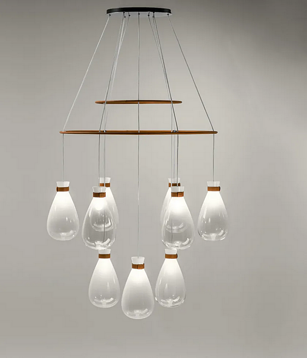 Lampadario in vetro soffiato POLTRONA FRAU SOFFI fabbrica POLTRONA FRAU dall'Italia. Foto №6