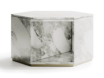 Tavolino da caffè esagonale in marmo Capital Collection Dedalo fabbrica Capital Collection dall'Italia