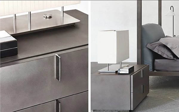 Comodino con cassetti in legno Ari Flou fabbrica Flou dall'Italia. Foto №5