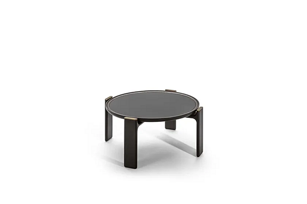 Tavolino da caffè rotondo in vetro POLTRONA FRAU DUO fabbrica POLTRONA FRAU dall'Italia. Foto №8