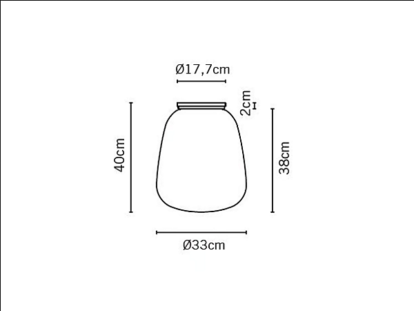 Lampada da parete in vetro Fabbian collezione Lumi Baka fabbrica Fabbian dall'Italia. Foto №2