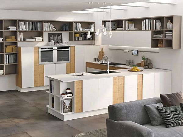 Cucina su misura in legno LUBE CUCINE Creativa 1 fabbrica LUBE CUCINE dall'Italia. Foto №1