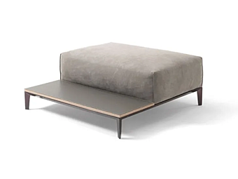 Pouf-tavolino in tessuto Frigerio collezione Taylor