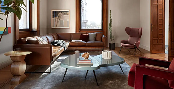 Tavolino da caffè rotondo in legno massello collezione Constantin CASSINA fabbrica CASSINA dall'Italia. Foto №2