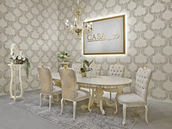 Tavolo da pranzo ovale in legno CASA +39 DIAMANTE 2622 fabbrica CASA +39 dall'Italia. Foto №3