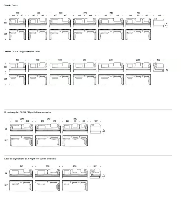 Divano angolare in tessuto Livingston Saba fabbrica SABA dall'Italia. Foto №10