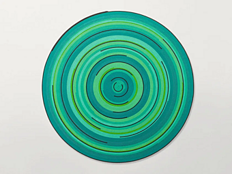 Tappeto rotondo da esterno in materiale sintetico PAOLA LENTI collezione Zoe Rev