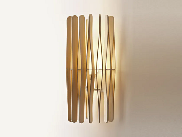 Lampada da parete in legno Fabbian Stick fabbrica Fabbian dall'Italia. Foto №2