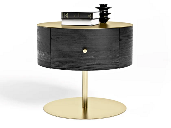 Tavolino da notte rotondo in frassino FORMITALIA COLLEZIONE OVERSEAS fabbrica FORMITALIA dall'Italia. Foto №3