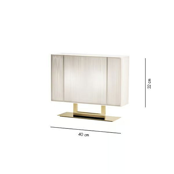 Lampada da tavolo in seta fatta a mano Clavius AXOLIGHT fabbrica Axolight dall'Italia. Foto №7