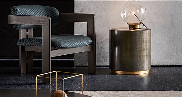 Poltrona con braccioli in velluto imbottito Gallotti&Radice 0417 fabbrica Gallotti & Radice dall'Italia. Foto №2