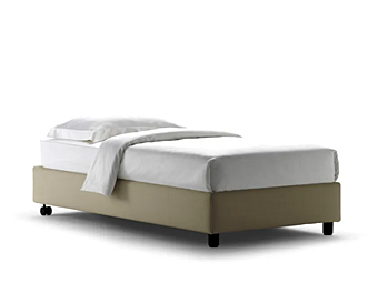 Letto singolo sommier in legno Flou collezione 