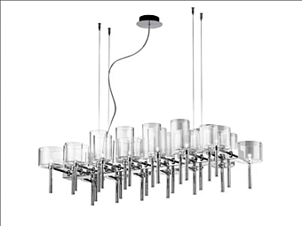 Lampada a sospensione in vetro Spillray AXOLIGHT SP SPIL 26