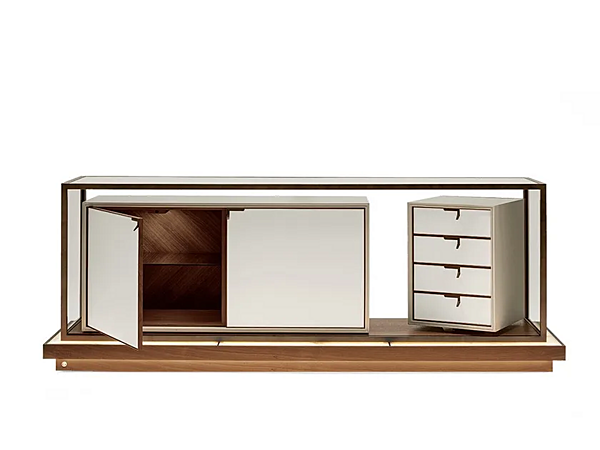 Комод из дерева и стекла модульный GIORGETTI TOWN fabbrica GIORGETTI dall'Italia. Foto №1