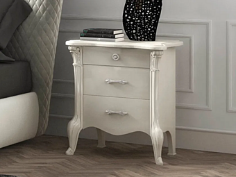 Tavolino da notte con cassetti in legno CASA +39 CITY L248 C22104 fabbrica CASA +39 dall'Italia