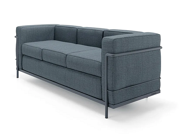 Divano a tre posti con spalliera imbottita in tessuto CASSINA Grand Confort Petit Modèle 002 fabbrica CASSINA dall'Italia. Foto №2
