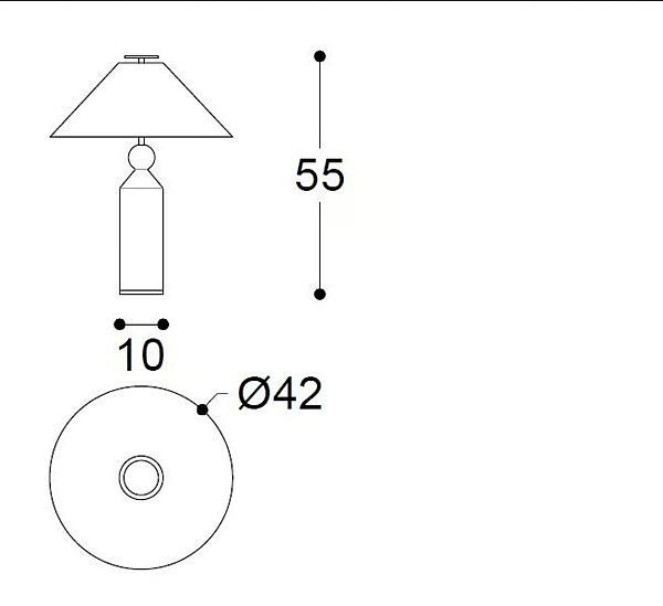Lampada da tavolo in legno LED Nadine Black Tie NAD55 fabbrica Black Tie dall'Italia. Foto №6
