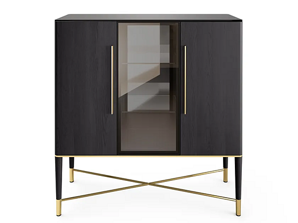 Vetrina in legno e cristallo con illuminazione integrata Gallotti&Radice Tama fabbrica Gallotti & Radice dall'Italia. Foto №1