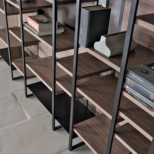Libreria metallica aperta in ferro CORTEZARI LINK 261, 262 fabbrica CORTE ZARI dall'Italia. Foto №12