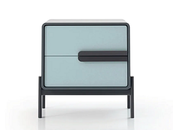 Tavolino da notte rettangolare in MDF con cassetti CORTEZARI PERSEO 432