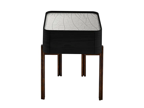 Тумбочка прикроватная квадратная из ясеня с ящиками Gallotti&Radice Twelve C fabbrica Gallotti & Radice dall'Italia. Foto №1