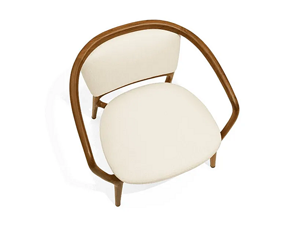 Poltrona con braccioli in tessuto imbottito GIORGETTI Pamina 53440 fabbrica GIORGETTI dall'Italia. Foto №3