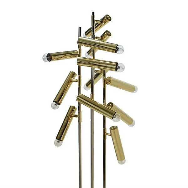 Lampada da terra in ottone Cypres BRABBU fabbrica BRABBU dall'Italia. Foto №3