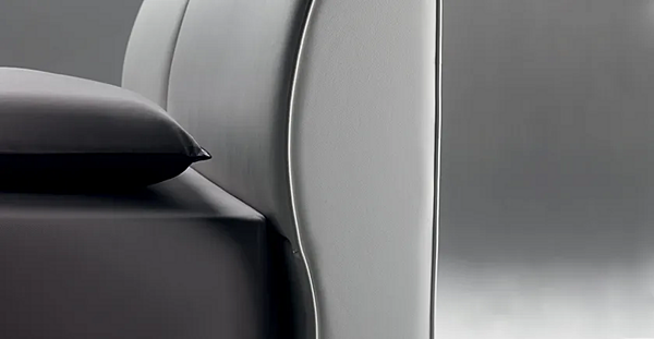 Letto matrimoniale con testiera imbottita in tessuto Eosonno Poltrona Frau fabbrica POLTRONA FRAU dall'Italia. Foto №7