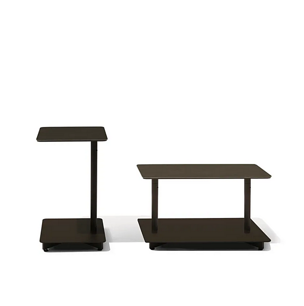Tavolino laterale quadrato in acciaio Apsara GIORGETTI 88105, 88106, 88107 fabbrica GIORGETTI dall'Italia. Foto №2