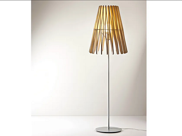 Lampada da terra in legno Fabbian Stick F23 C02 69 fabbrica Fabbian dall'Italia. Foto №2