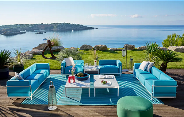 Poltrona angolare in tessuto da giardino con copertura removibile CASSINA Grand Confort Outdoor fabbrica CASSINA dall'Italia. Foto №4