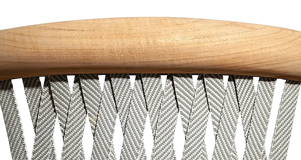 Sedia da giardino imbottita in teak con braccioli POLTRONA FRAU The Secret Garden fabbrica POLTRONA FRAU dall'Italia. Foto №6